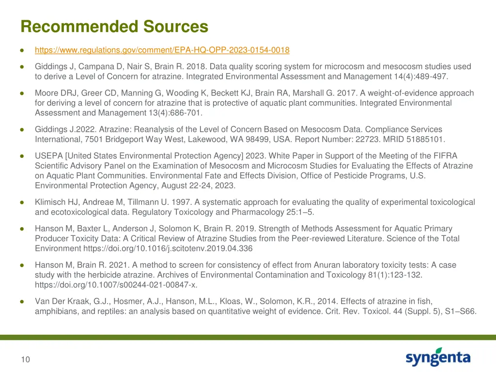 recommended sources 1
