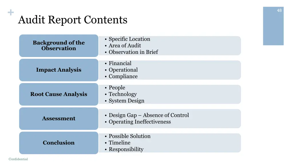 audit report contents