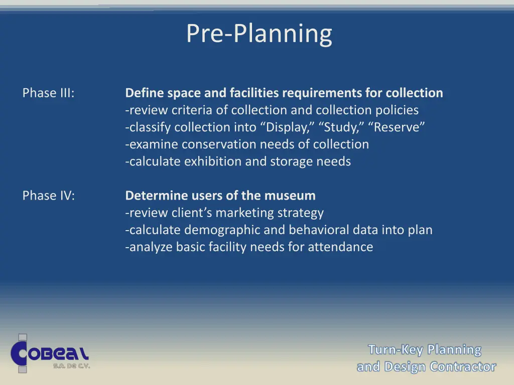 pre planning 1