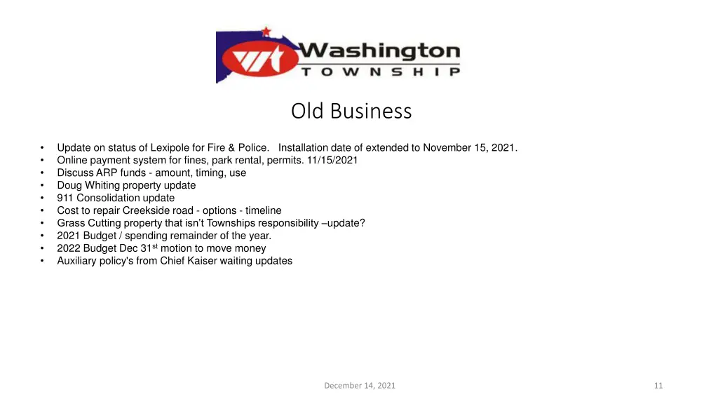 old business