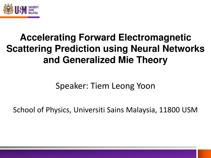 accelerating forward electromagnetic scattering