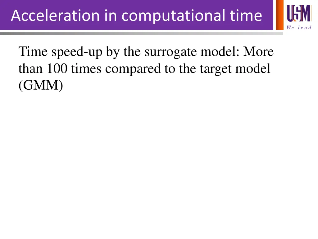acceleration in computational time