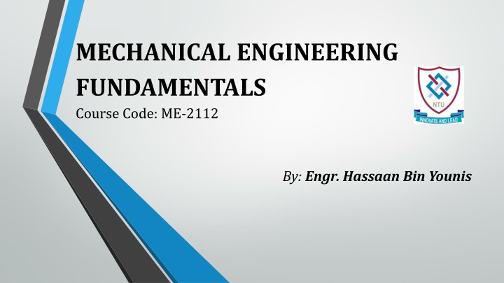 mechanical engineering fundamentals course code