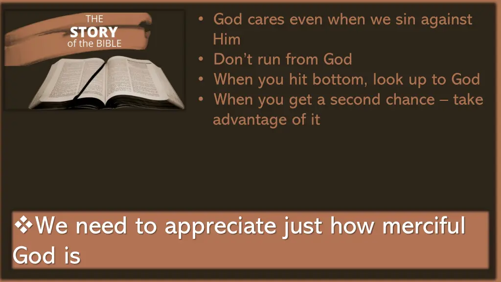 god cares even when we sin against