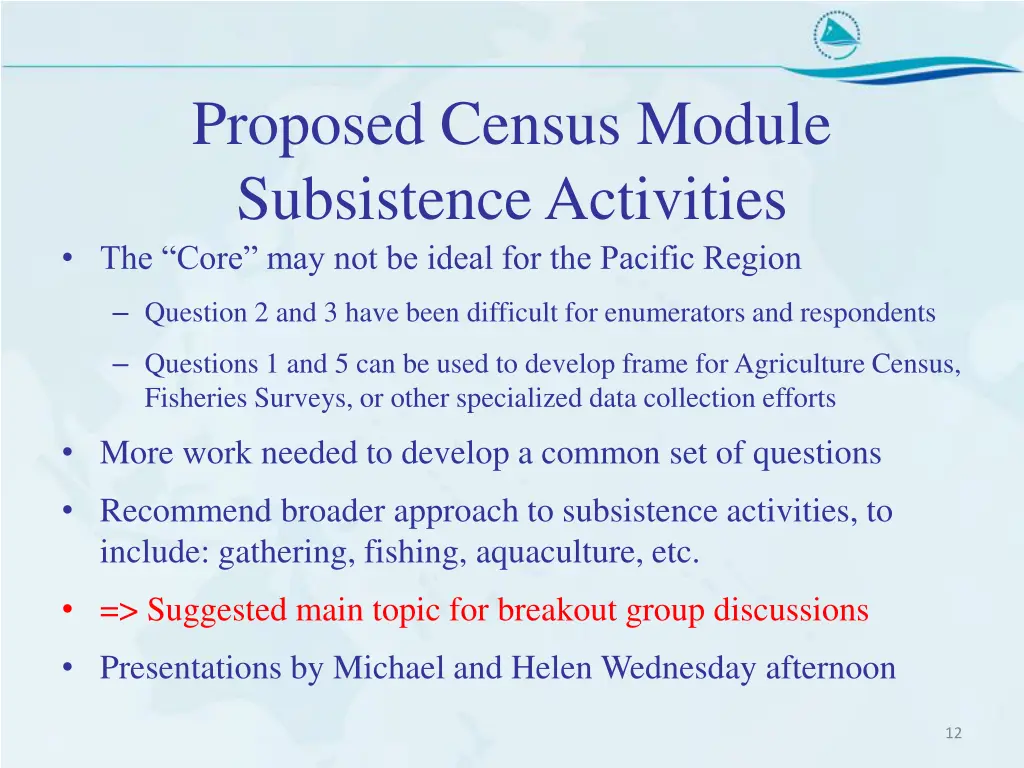proposed census module subsistence activities 1