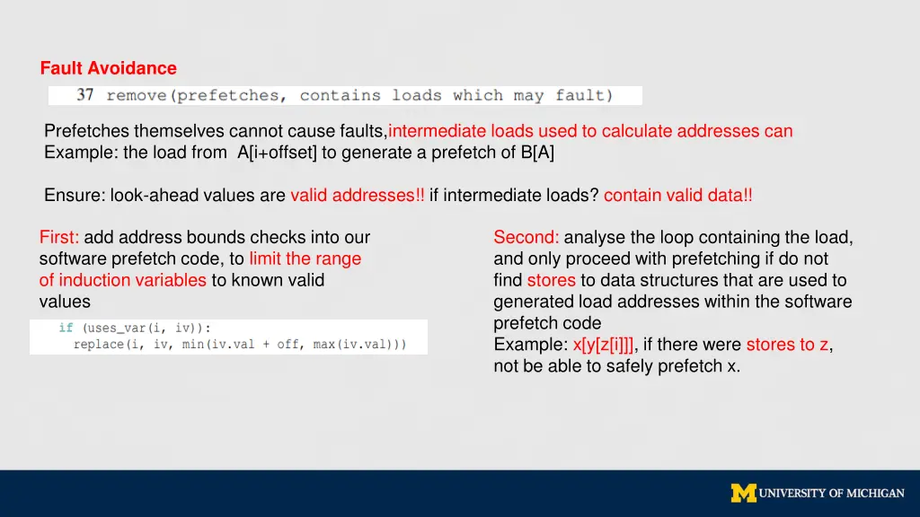 fault avoidance