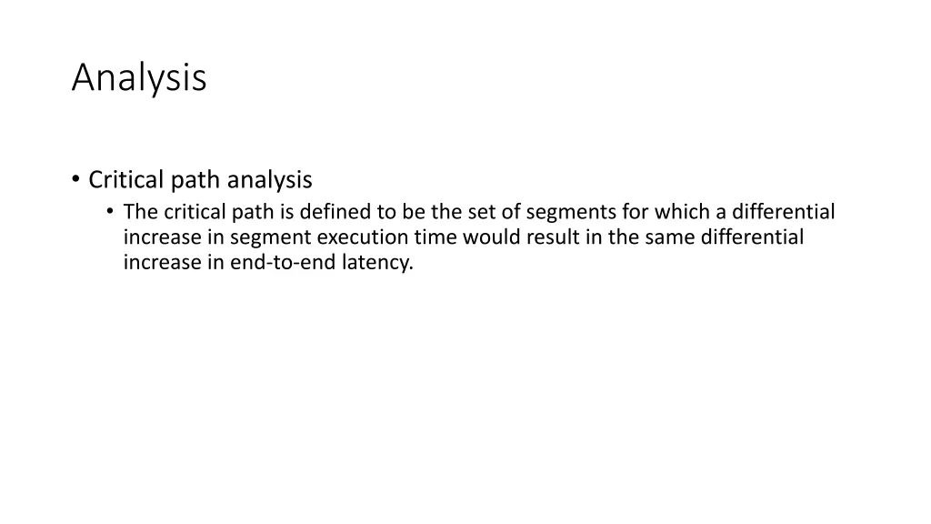 analysis