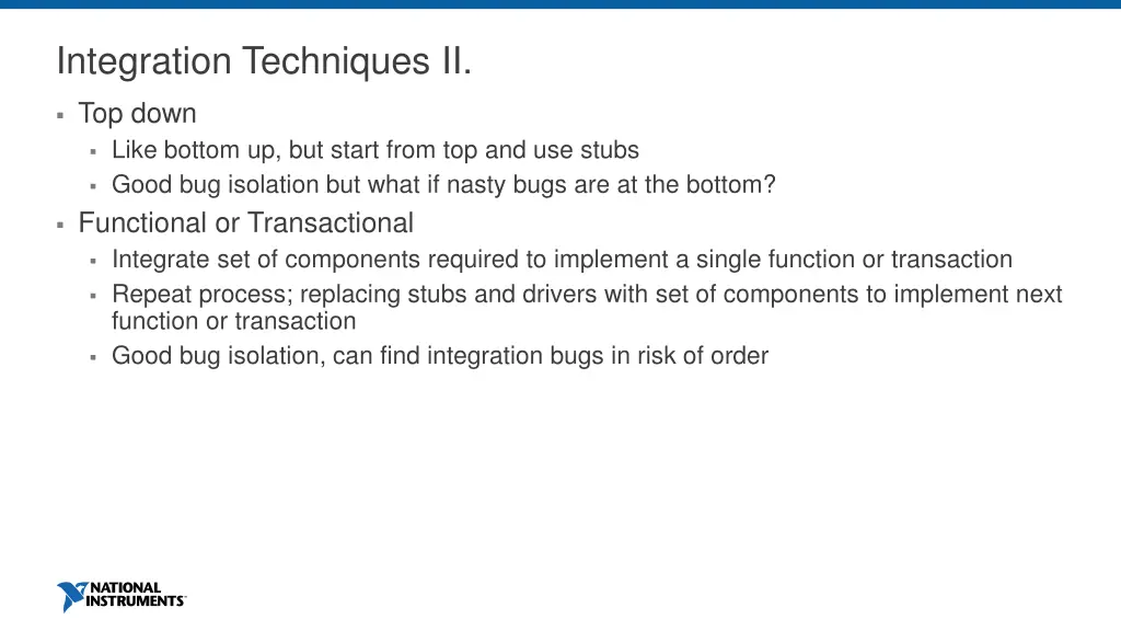 integration techniques ii
