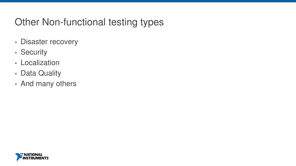 other non functional testing types
