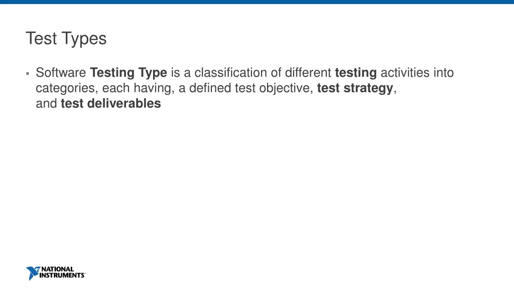 test types 1