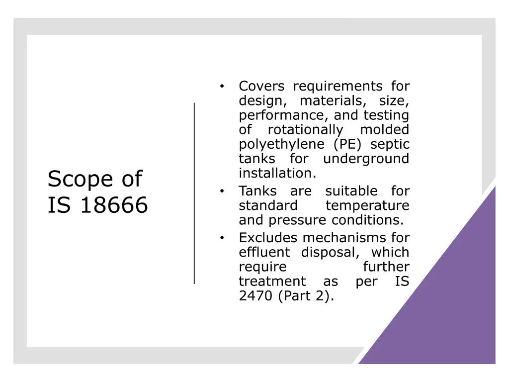 covers requirements for design materials size