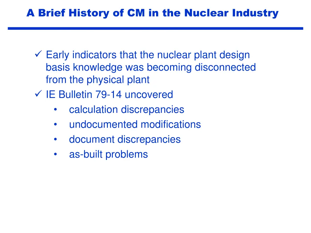a brief history of cm in the nuclear industry 2