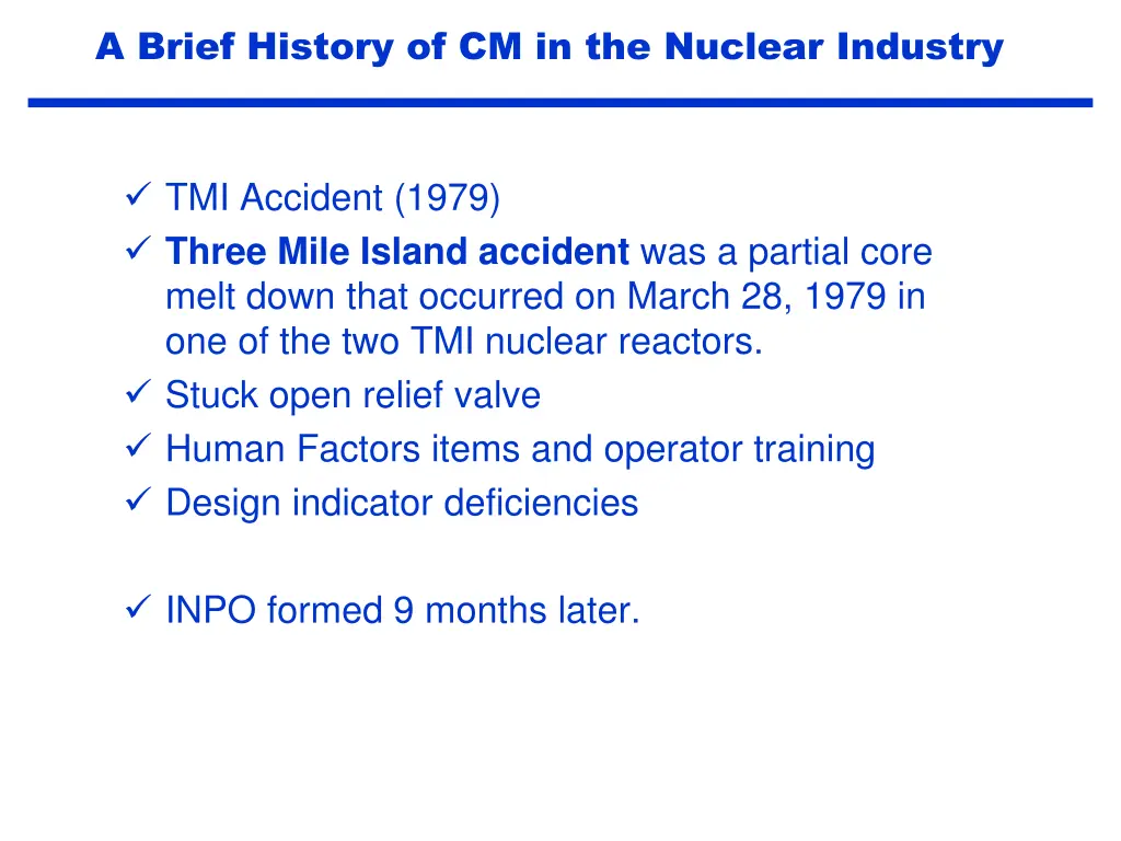 a brief history of cm in the nuclear industry 3