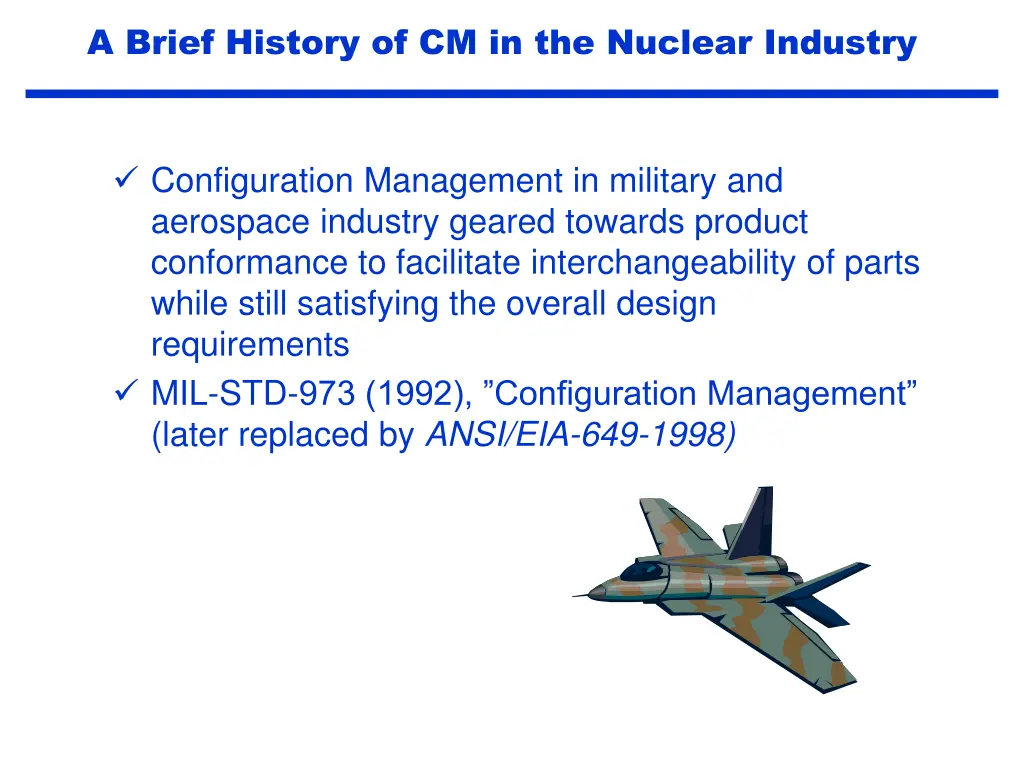 a brief history of cm in the nuclear industry