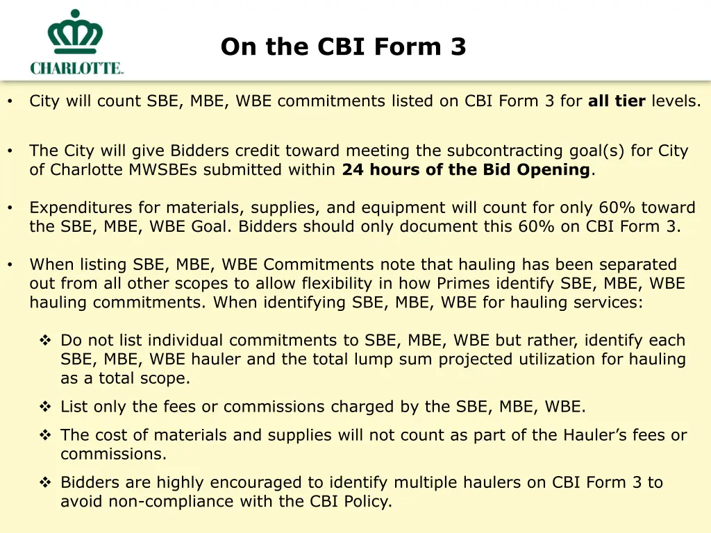 on the cbi form 3
