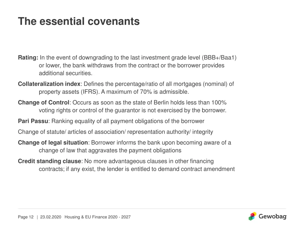the essential covenants