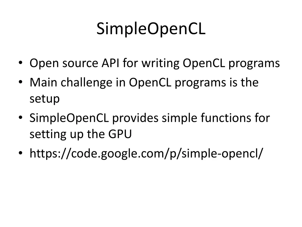 simpleopencl