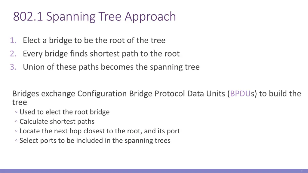 802 1 spanning tree approach