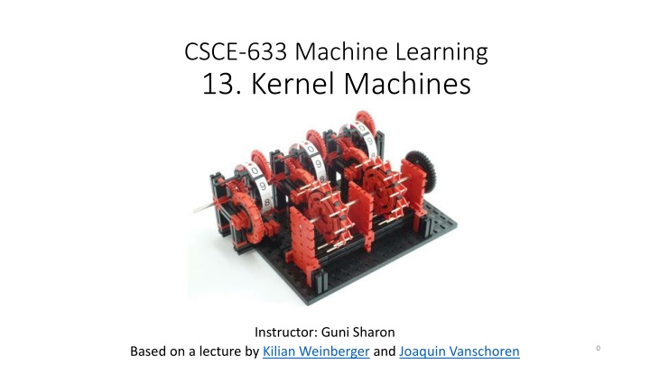 csce 633 machine learning 13 kernel machines