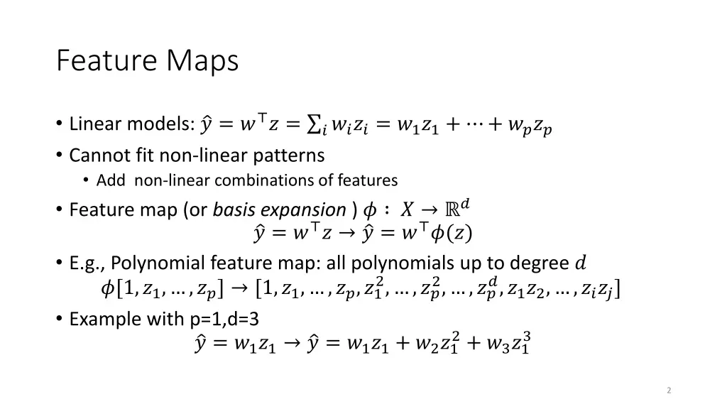 feature maps