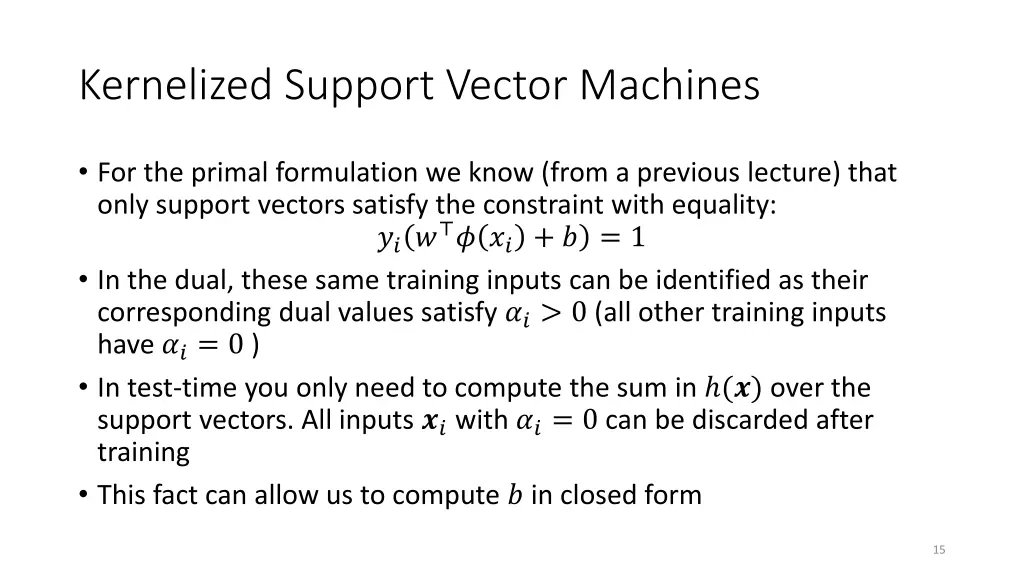 kernelized support vector machines 2