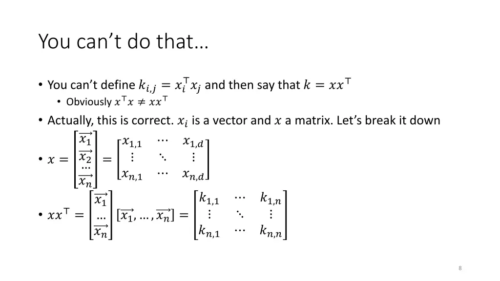 you can t do that