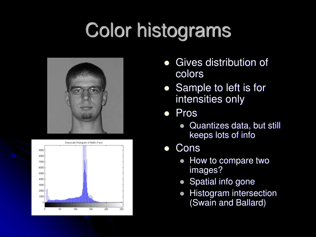 color histograms