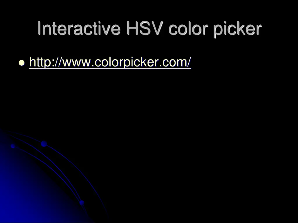 interactive hsv color picker