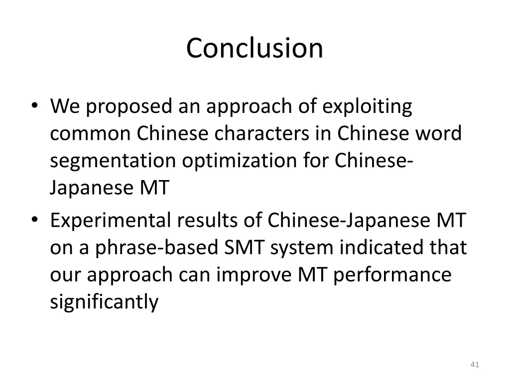 conclusion