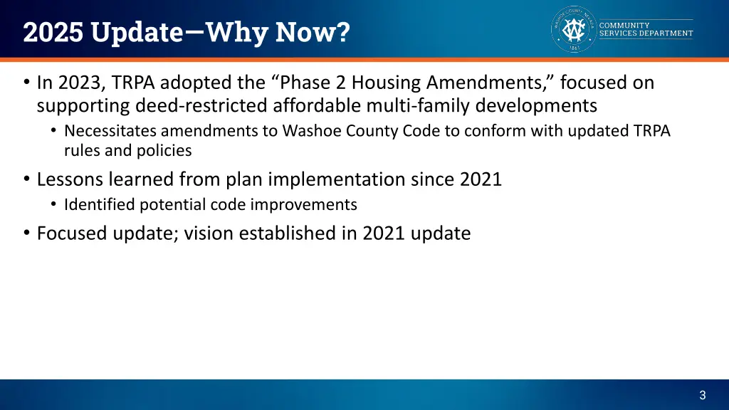 2025 update why now