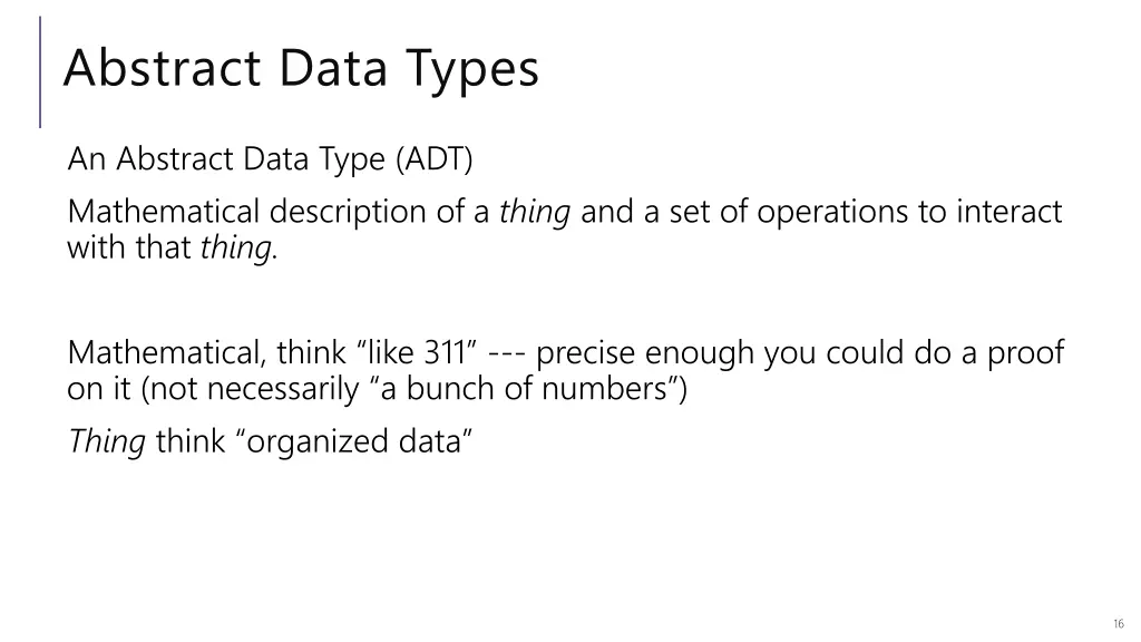 abstract data types 1