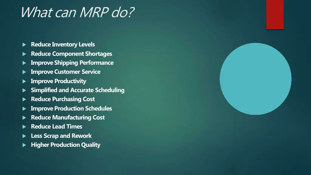 what can mrp do