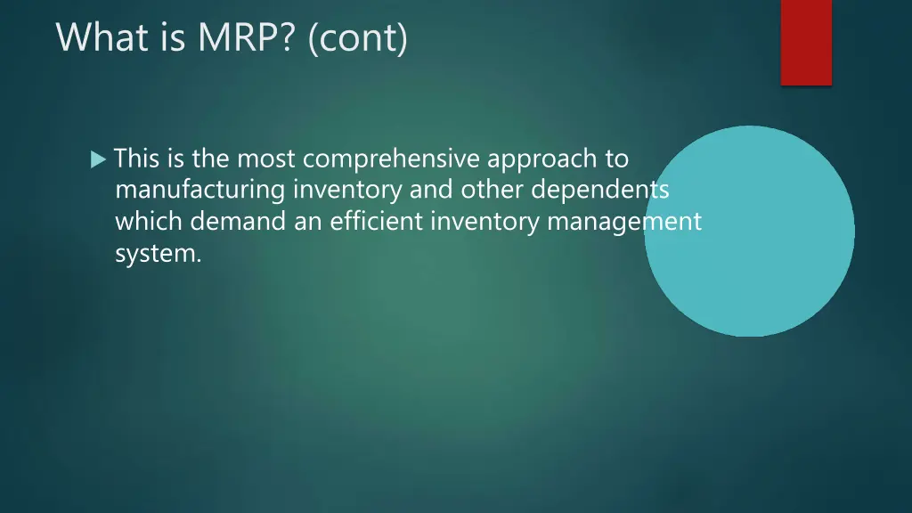 what is mrp cont
