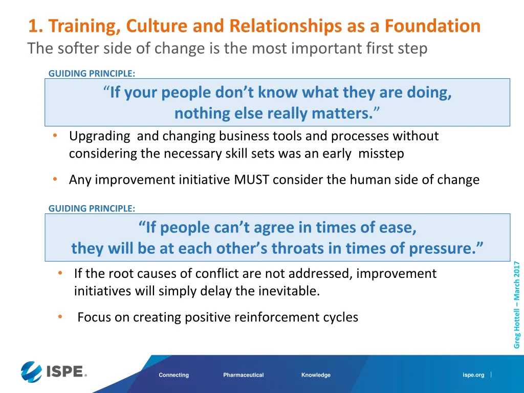 1 training culture and relationships