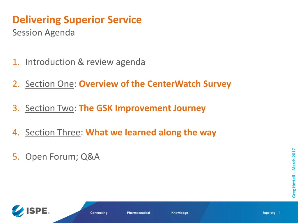 delivering superior service session agenda