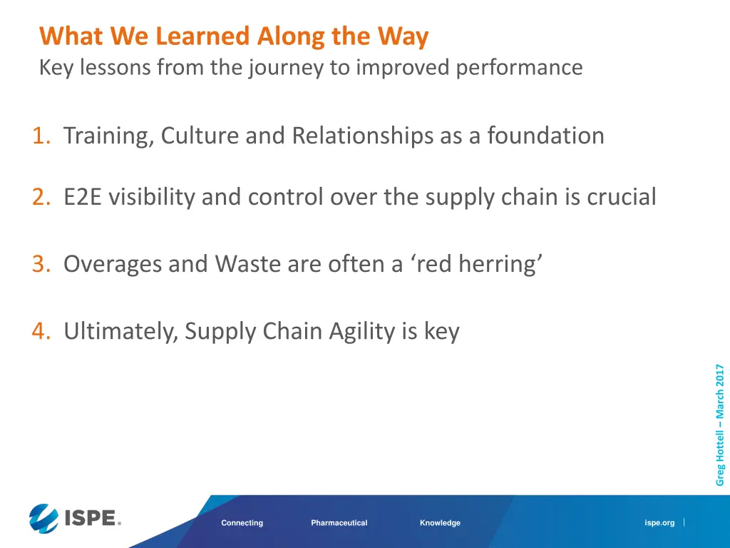 what we learned along the way key lessons from