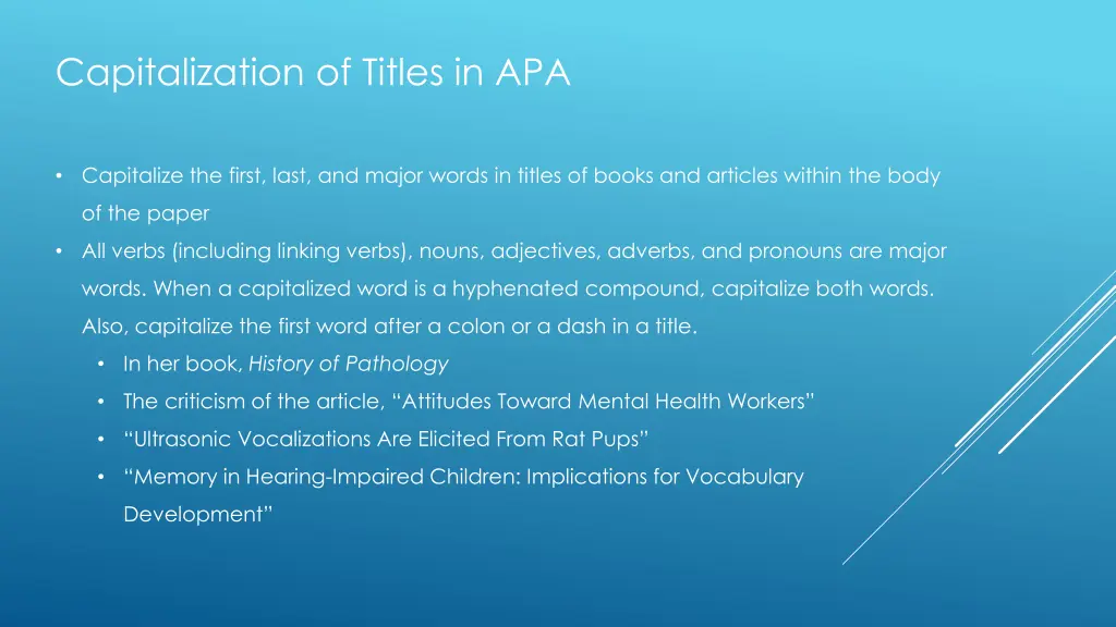 capitalization of titles in apa 1