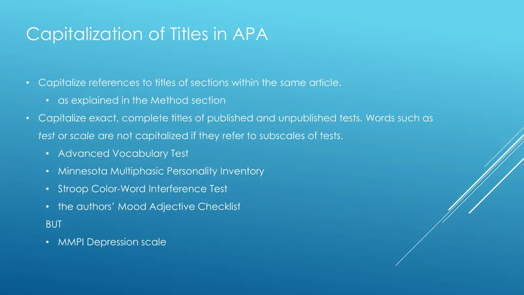 capitalization of titles in apa 4