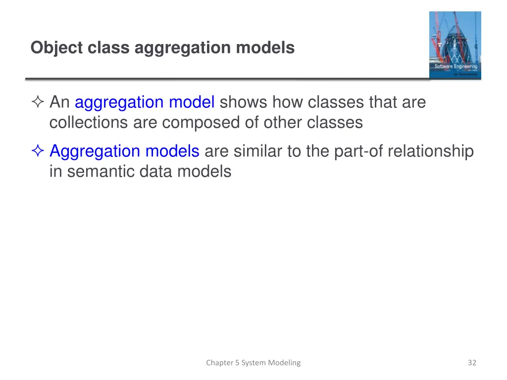 object class aggregation models