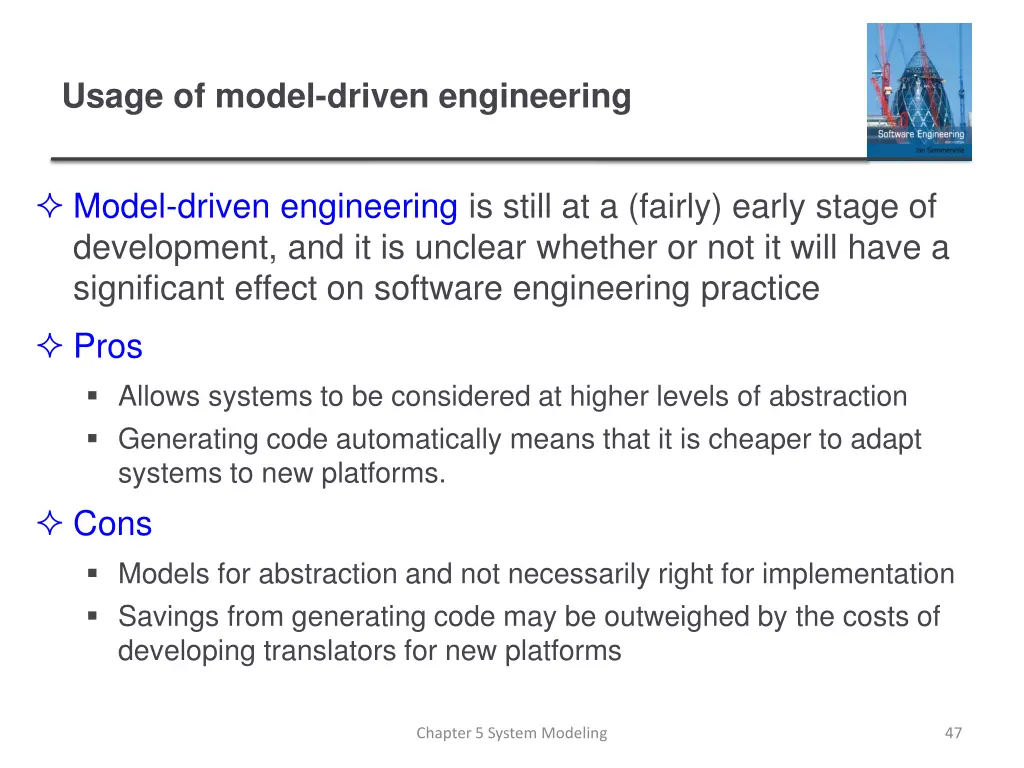 usage of model driven engineering
