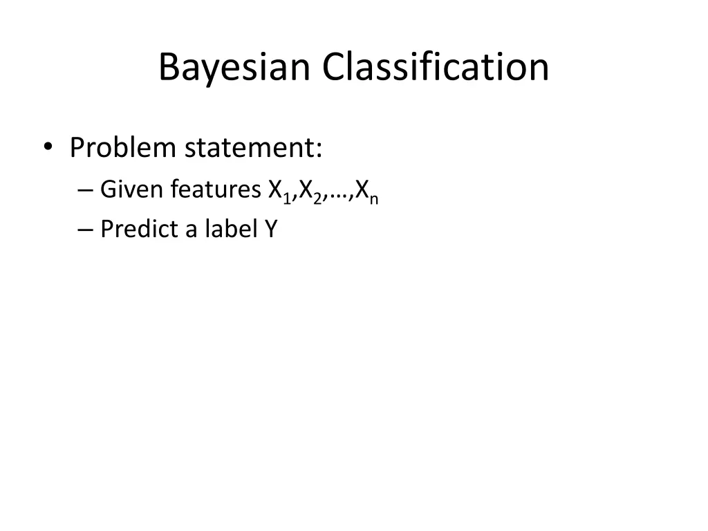 bayesian classification