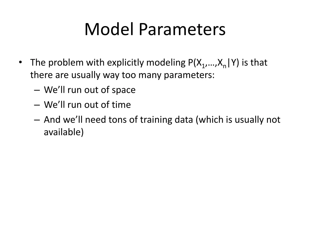 model parameters
