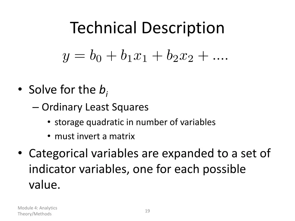 technical description