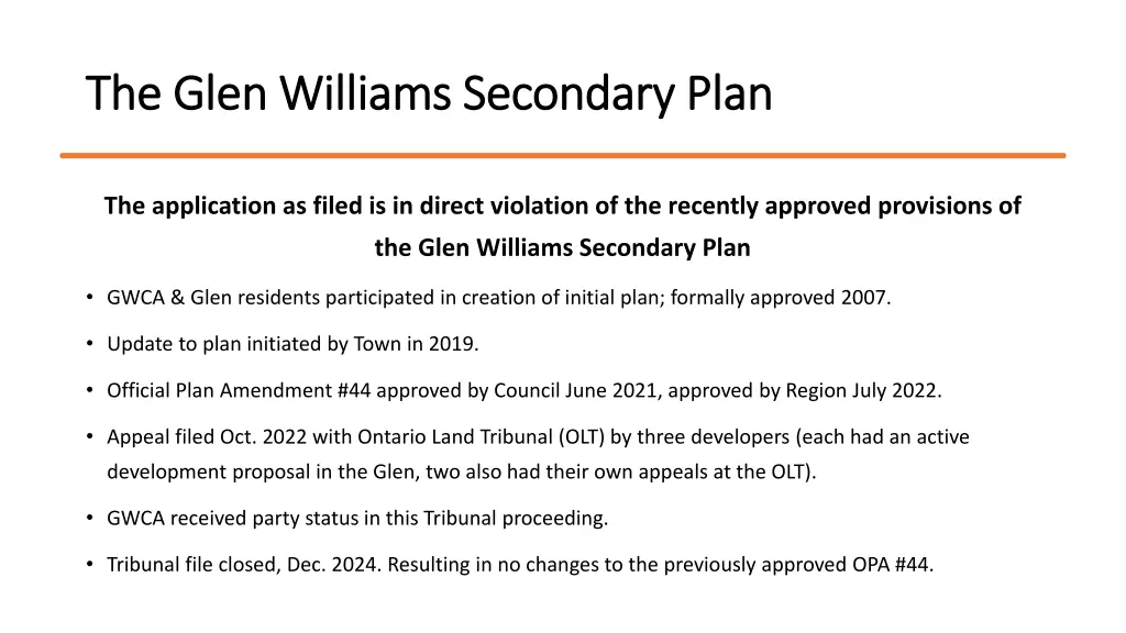 the glen williams secondary plan the glen