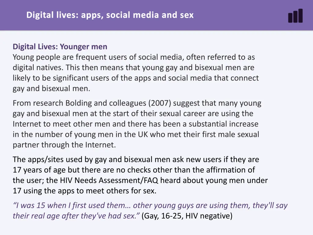 digital lives apps social media and sex 13