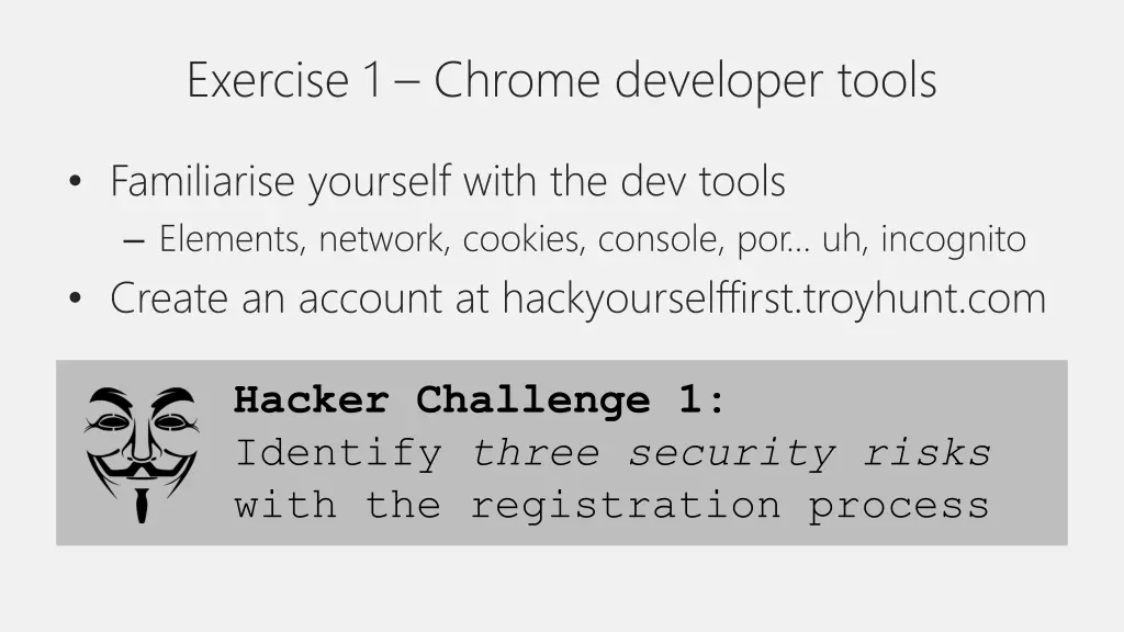exercise 1 chrome developer tools