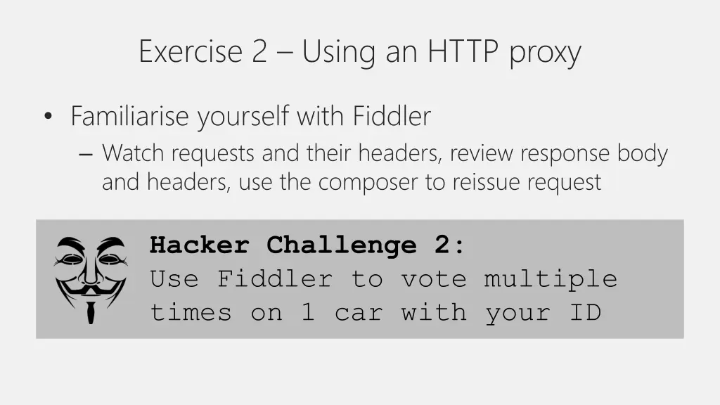 exercise 2 using an http proxy