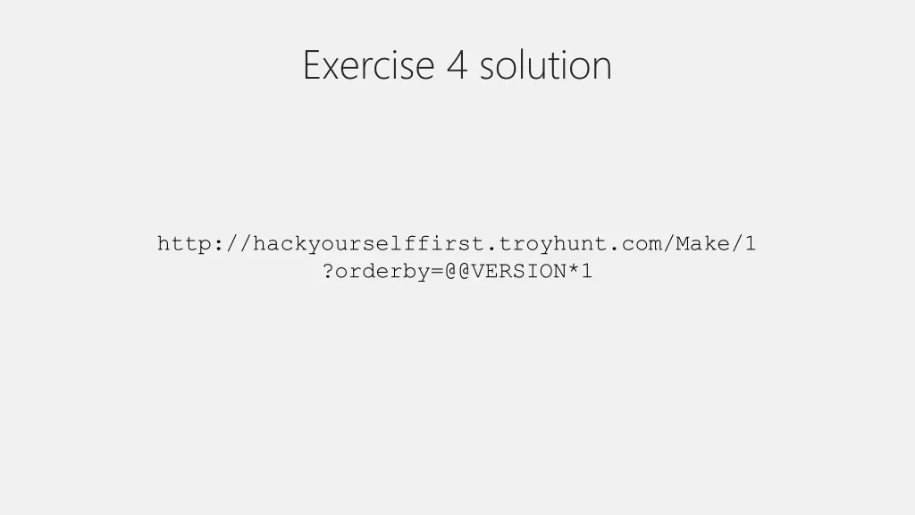 exercise 4 solution