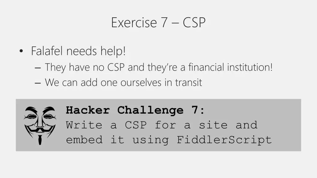 exercise 7 csp